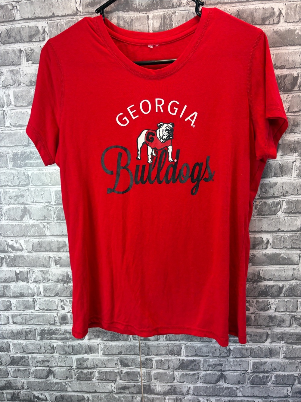 Georgia Bulldogs Women's Red Graphic T‑Shirt